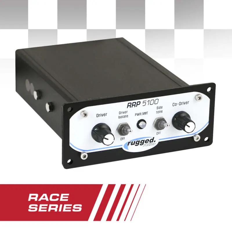 Rugged Radios RRP5100 PRO - Race Series Panel Mount Intercom Without DSP Chips Express Delivery