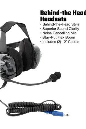 While Supplies Last Rugged Radios Single Seat Kit with Digital Radio Behind-the-Head H42 Ultimate Headset