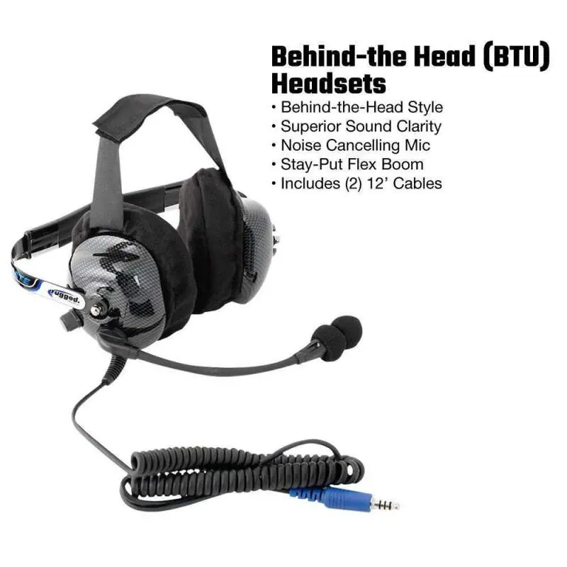 While Supplies Last Rugged Radios Single Seat Kit with Digital Radio Behind-the-Head H42 Ultimate Headset