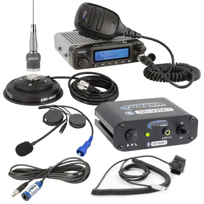 One Day Deal Rugged Radios SS-WM1 Single Seat Kit with Digital Radio Helmet Kit