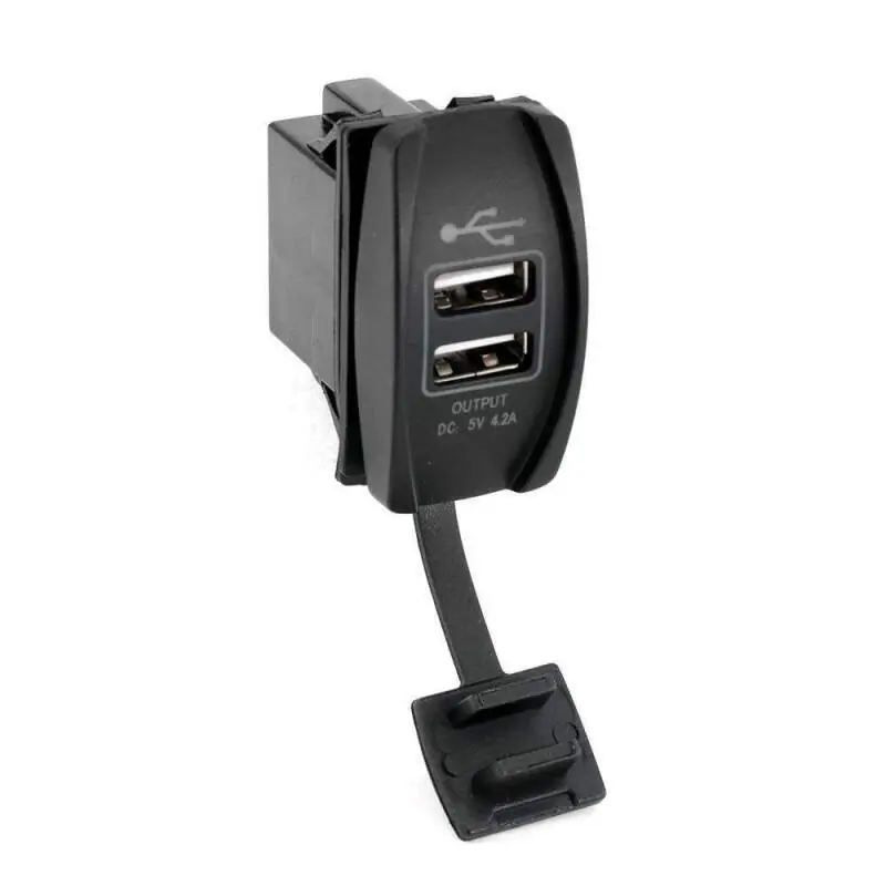 Rugged Radios USB Rocker Switch Hub with 4.2 Amp Outlet Professional Grade