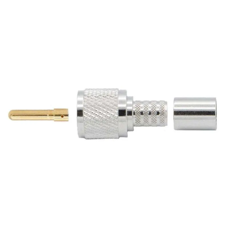 Deal Rugged Radios Crimp-on Male PL-259 UHF Connector for Rugged LMR400-UF - RG8 Cable