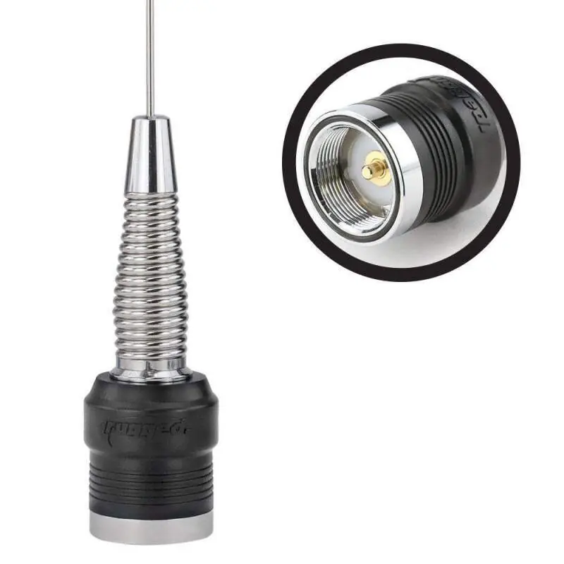 Modern Rugged Radios UHF & VHF Wide Band 1/4 Wave Antenna with Spring (132 - 525 MHz)