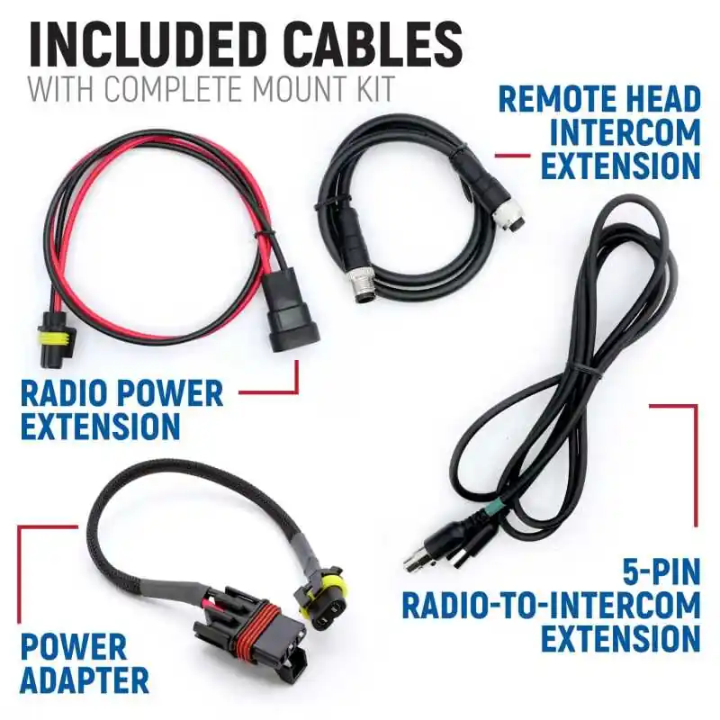 Rugged Radios Polaris Xpedition Complete Comm Kit w/ BTI and 2-Way Radio No Intercom / G1 GMRS Express Delivery