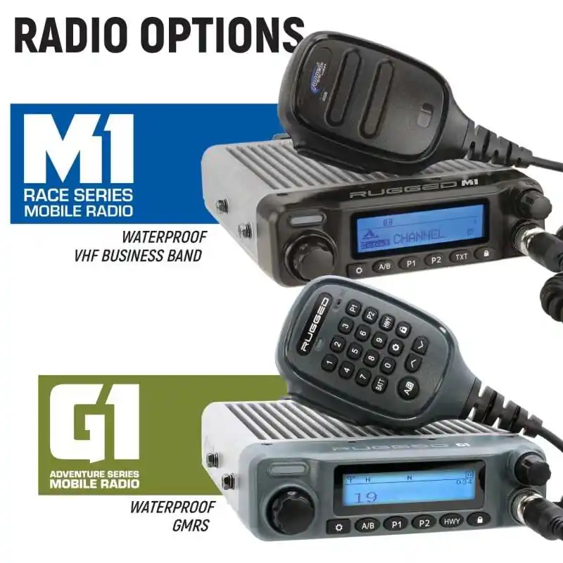 New Arrival Rugged Radios Polaris Xpedition Kit w/ BTI 2-Way Radio No Intercom / M1 VHF Business Band