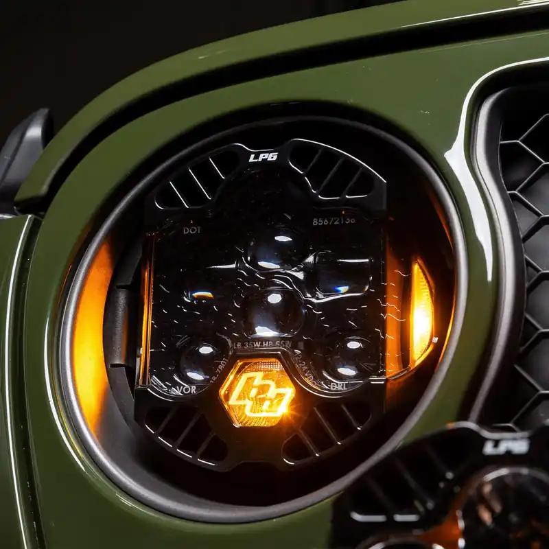 In Demand Baja Designs DOT LP6 LED Headlight Kit - Jeep 2018-2025 Wrangler JL; 2020-2025 Gladiator JT