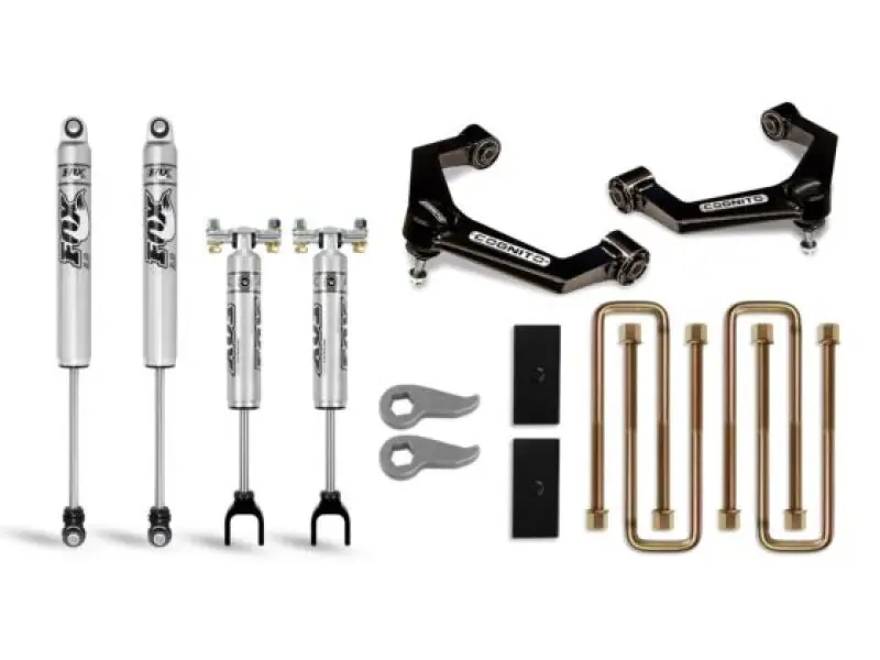 While Supplies Last Cognito 20-24 Chevy Silv/Sierra 2500/3500HD 2/4WD 3in Perf Ball Joint Lvl Lift Kit w/ Fox PS 2.0 IFP
