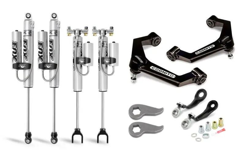 Flash Sale Cognito 20-24 Chevy/GMC Silv/Sierra 2500/3500 HD 2WD/4WD 3in Premier Leveling Kit w/ Fox PSRR 2.0