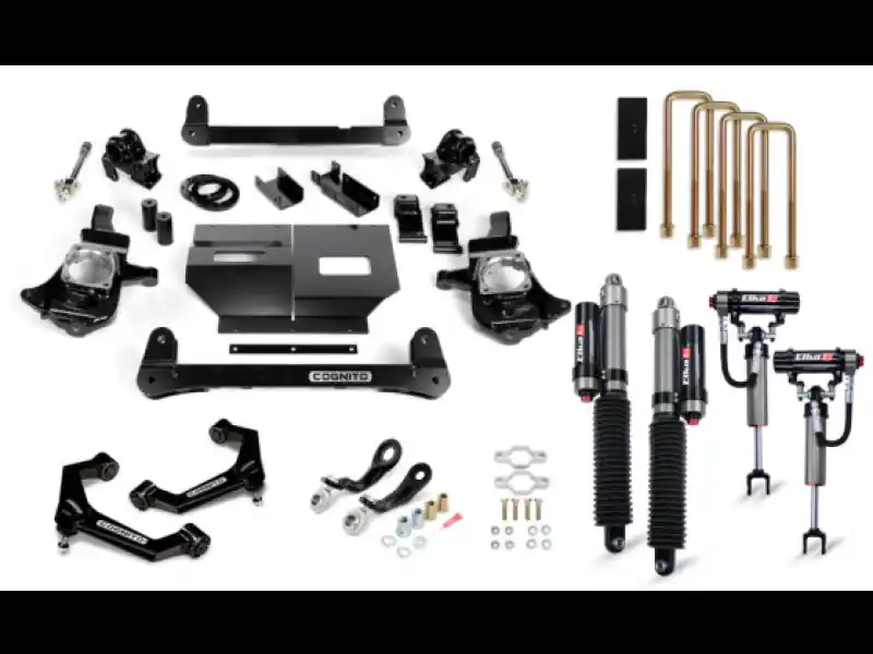 Cognito 11-19 Chevy/GMC Silv/Sierra 2500/3500 HD 2WD/4WD 4in Elite Lift Kit w/ Elka 2.5 RR Shocks Money Back Guarantee