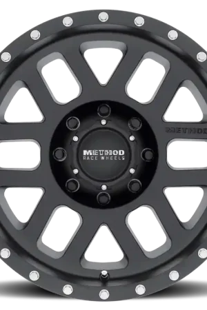 Modern Method MR306 Mesh 18x9 -12mm Offset 8x170 130.81mm CB Matte Black Wheel