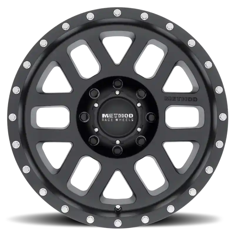 Modern Method MR306 Mesh 18x9 -12mm Offset 8x170 130.81mm CB Matte Black Wheel