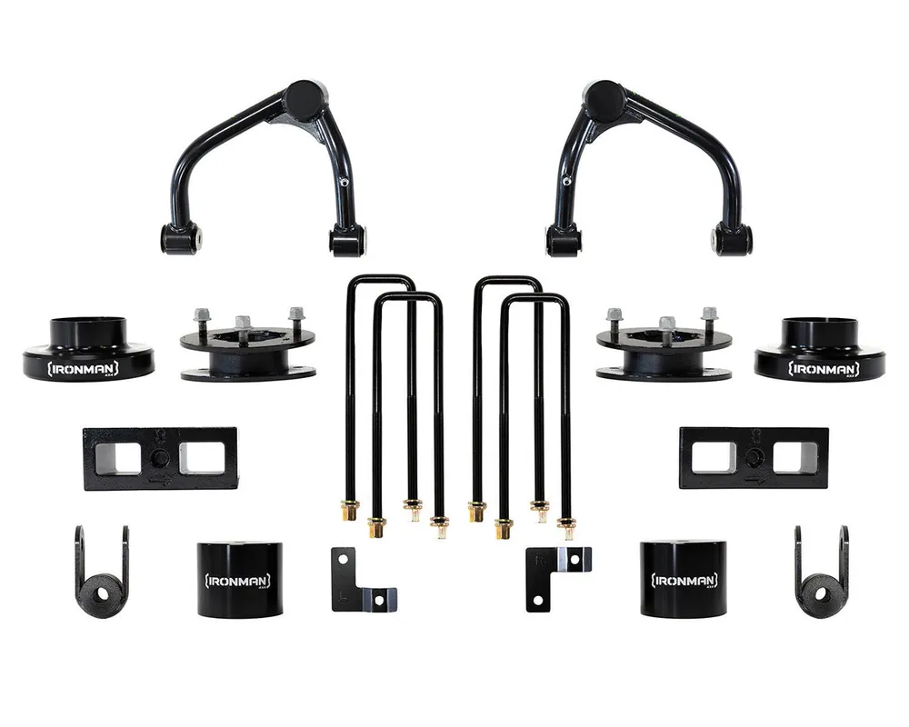 Ironman 4x4 (2019-2024) Chevrolet Silverado/GMC Sierra 1500 4" Lift & Level Kit (Multi Leaf Springs) Worldwide Shipping