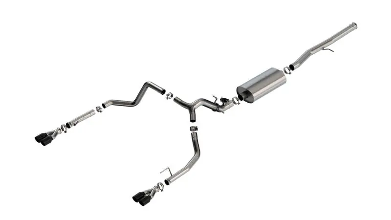 Borla 2024 Chevy Silverado 1500 6.2L V8 Touring Catback Exhaust w/ Simulator - Black Chrome Today Only