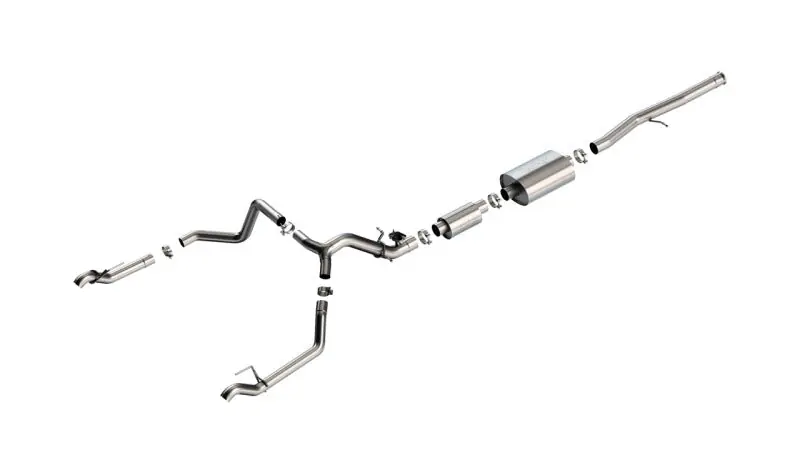 Fresh Stock Borla 2024 Chevy Silverado 1500 6.2L V8 S-Type Catback Exhaust w/ Simulator (Use Fact. Fascia Tips)