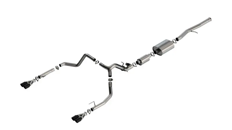 Fan Favorite Borla 2024 Chevy Silverado 1500 6.2L V8 S-Type Catback Exhaust w/ Simulator - Black Chrome