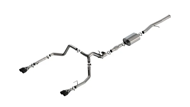 New Release Borla 2024 Chevy Silverado 1500 6.2L V8 ATAK Catback Exhaust w/ Simulator - Black Chrome