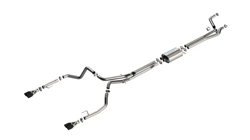 Holiday Sale Borla 24-25 Chevy Silverado 1500 (6.2L V8) S-Type Cat Back - 3.5in Black Chrome Tips