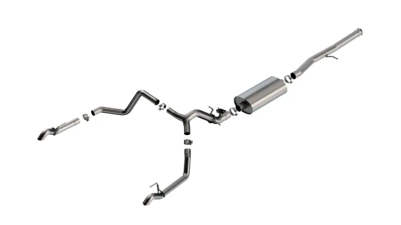 Free Delivery Borla 2024 Chevrolet/GMC 1500 ZR2 & AT4X 6.2L V8 4WD 4DR Touring Catback Exhaust w/ Turndown Tips