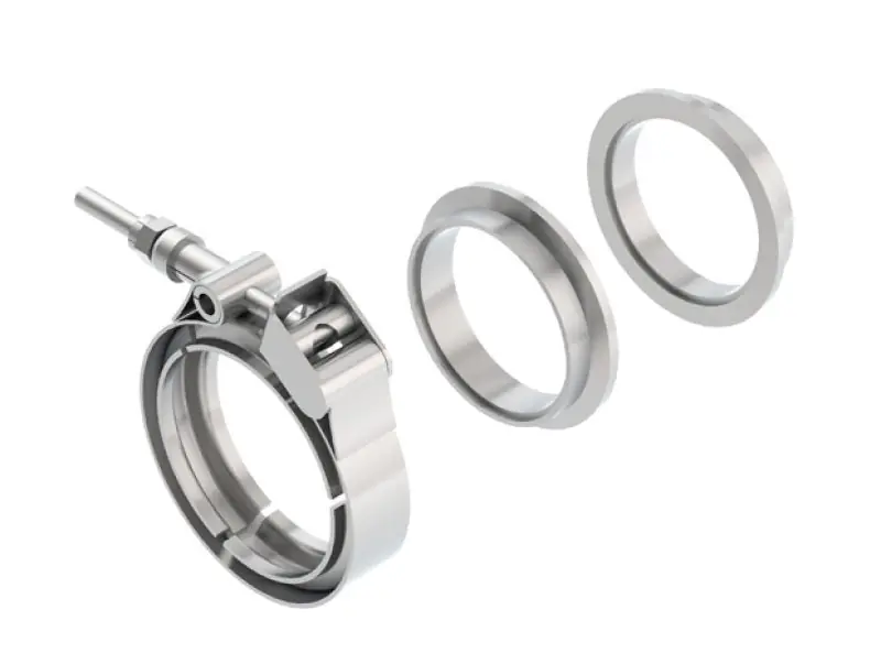 Borla Universal 2.25in Stainless Steel 3pc V-Band Clamp w/ Male and Female Flanges Buy Direct