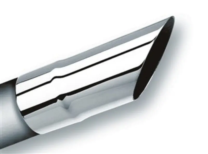 Latest Borla Universal Polished Tip Single Round Angle-Cut (inlet 2 1/2in. Outlet 2 1/2in)