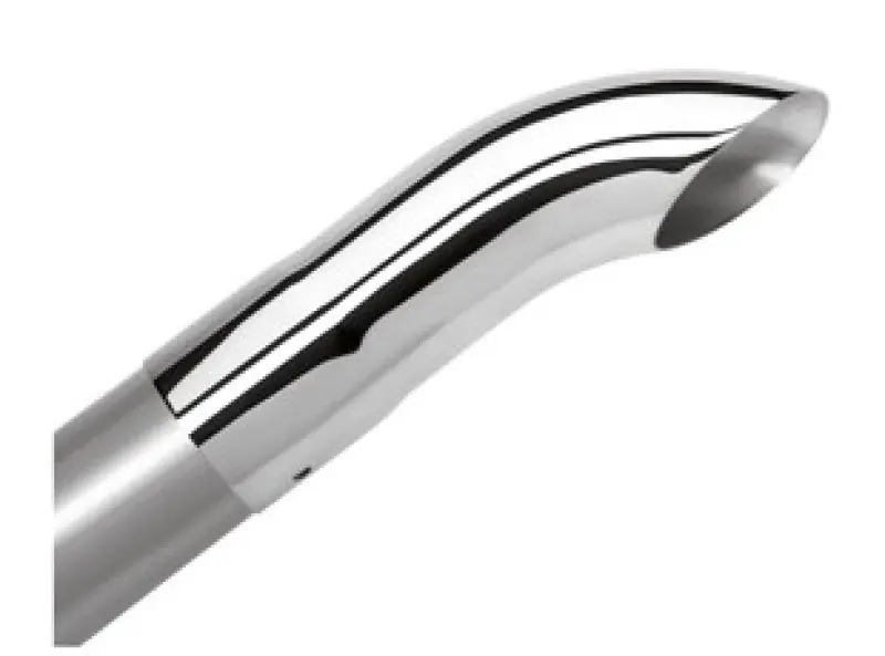Special Discount Borla Universal Polished Tip Single Round Turndown/Turnout (inlet 2 1/4in. Outlet 2 1/4in)