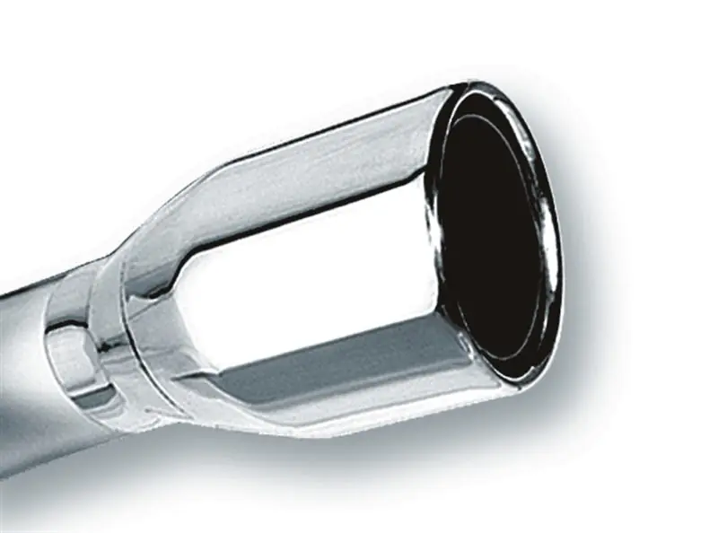 Best Price Borla 2.5in Inlet 4in Single Round Rolled Edge Outlet x 8in Long Weld On Exhaust Tip