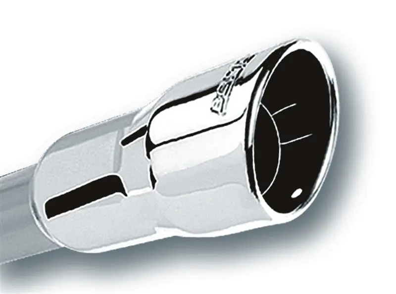Price Drop Borla 2.25in Inlet 3.5in Round Rolled Angle Cut Intercooled Outlet x 6.5in Long Embossed Tip