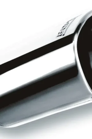 Borla 2.25in Inlet 3.28in x 3.5in Square Rolled Angle Cut x 7.88in Long Exhaust Tip Crafted