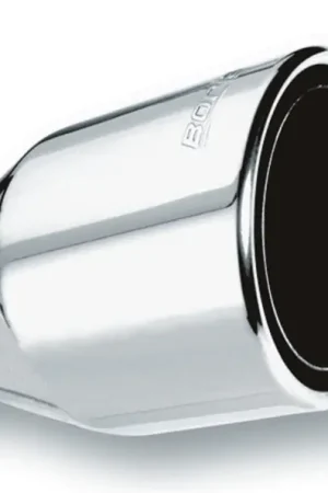 Borla 2.5in Inlet 4.5in Round Rolled Angle Cut Phantom X 7.75in Long Embossed Universal Exhaust Tips Direct From Manufacturer