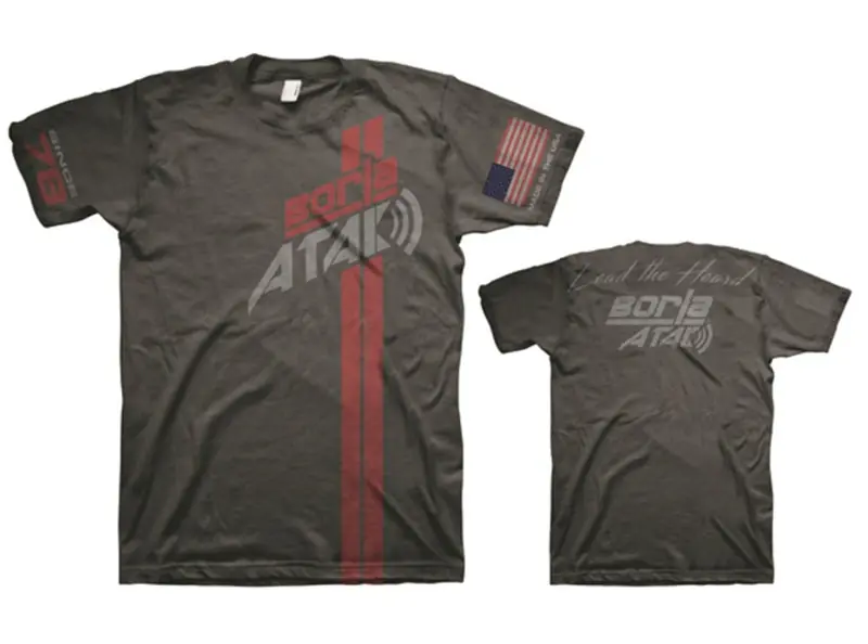 Best Price Borla Mens ATAK T-Shirt Charcoal - Small