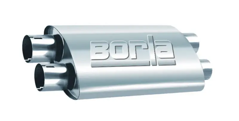 Borla 2.25in Dual In/Out 19in x 9.5in x 4in Turbo XL Muffler New Release