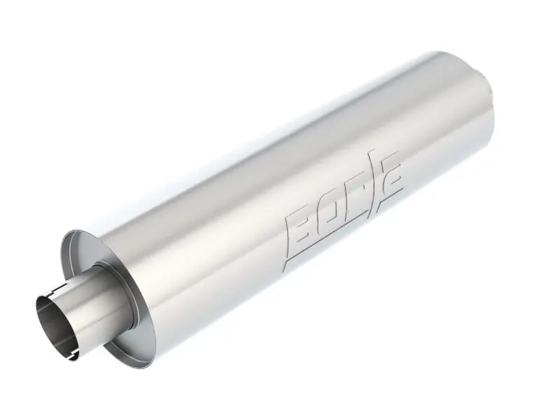 Trending Borla Heavy Duty (Truck) Muffler - 3in Center-Center 24in x 6.75in Round (Notched)