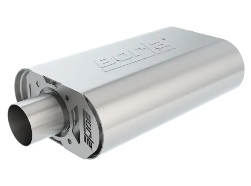 Borla CrateMuffler SBC Hot 350/383 2.5 inch Offset/Center 14in x 4.35in x 9in Oval Muffler Buy Today