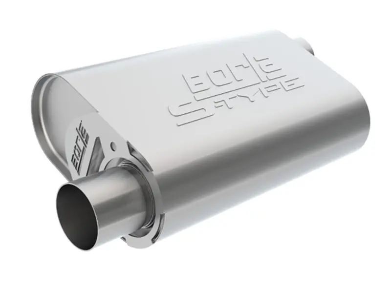 Next Day Delivery Borla CrateMuffler Stock SBC 283/327/350 2.5in Offset/Offset 14in x 4.35in x 9in Oval Muffler