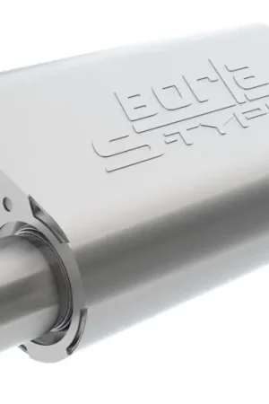Trusted Brand Borla CrateMuffler SBC Hot 350/383 3 inch Offset/Center 14in x 4.35in x 9in Oval Muffler