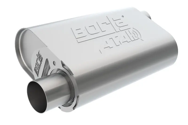 Borla CrateMuffler SBC Hot 350/383 3inch Offset/Offset 14in x 4.35in x 9in Oval Muffler Warranty Included