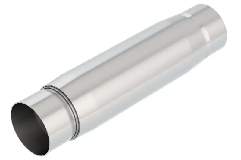 Secure Checkout Borla CrateMuffler Resonator Option 3in Center/Center 3.5in Round x 10in - Null Sound Center/Center
