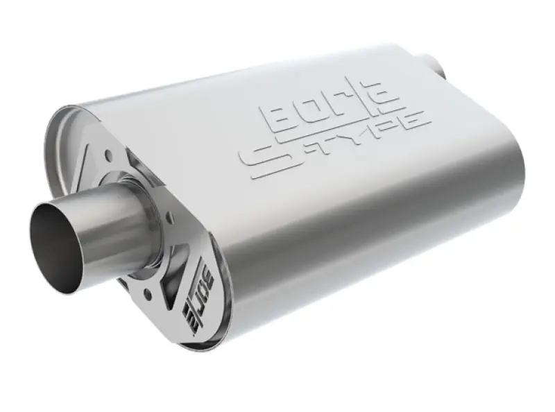 Borla CrateMuffler Big Block Chrysler/Dodge/Plymouth (Mopar) Offset/Offset 14inx4.35inx9in Muffler Grab Now