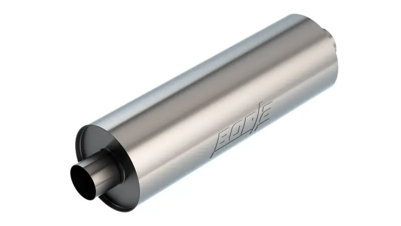Money Back Guarantee Borla Specialty Muffler 3in Center In/Out 7.75in Dia. 24in Body 29in OAL Touring Un-Notched