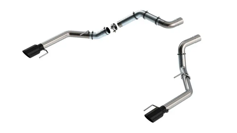 Borla 21-23 Ford Raptor 3in Tail Pipe Kit 4.5in Tip - Black Chrome Professional Grade