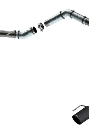 Reduced Price Borla 21-23 Ford Raptor 3in Tail Pipe Kit 4.5in Tip - Carbon Fiber Black Anodized