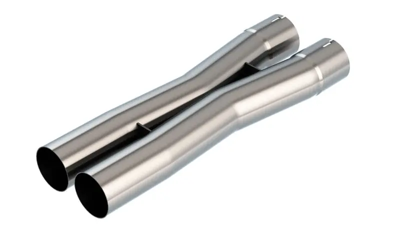Hot Deal Borla 2.75in Universal X-Pipe 3.66in Inlet Centerline 4.05in Outlet Centerline 26.98in OAL