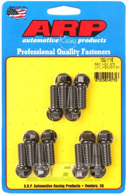 Grab Now ARP SB Chevy hex .875 UHL header bolt kit