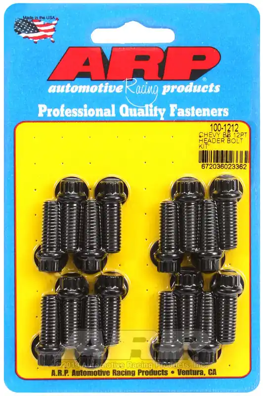 Direct From Manufacturer ARP BB Chevy 12pt Header Bolt Kit