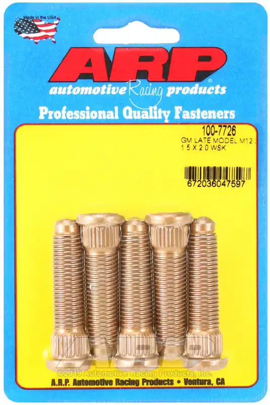 Fan Favorite ARP GM Late Model M12 X 1.5 X 2.0 Wheel Stud Kit