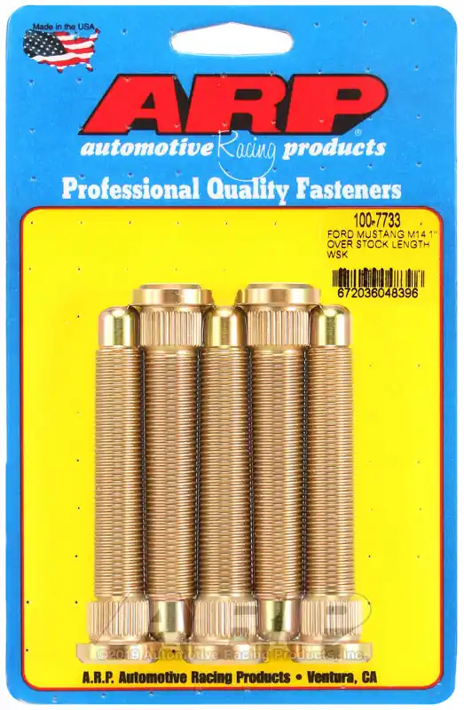 Clearance ARP 2015 Ford Mustang M14 1in Over Stock Length Wheel Stud Kit