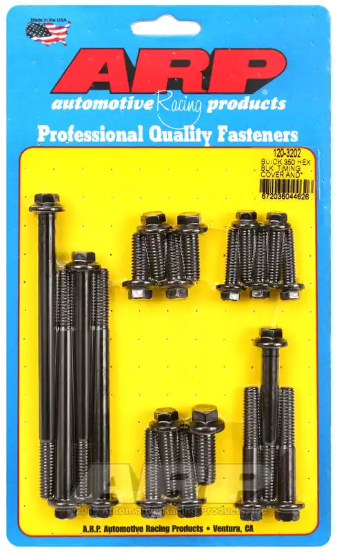 Budget ARP Buick 350 Timing Cover and Water Pump Hex Bolt Kit