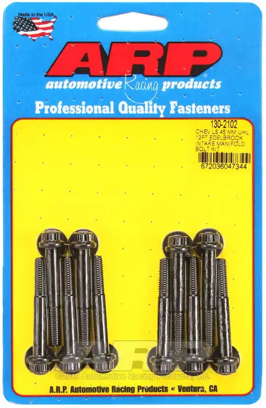 Best Price ARP Chevy LS 45mm UHL 12pt Edelbrock Intake Manifold Bolt Kit