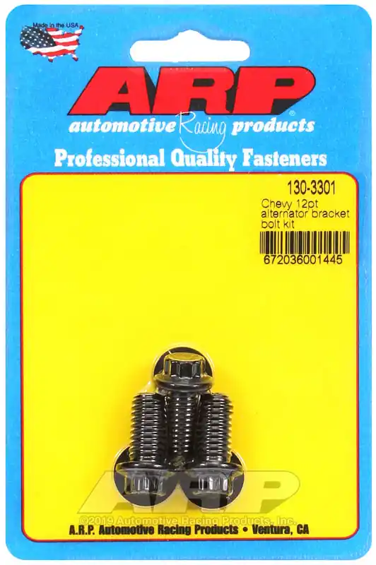 ARP Chevy 12pt Alternator Bracket Bolt Kit Factory Price