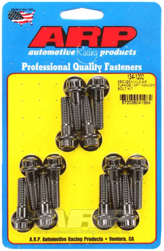 ARP SBC/GENIII LS 3/8 Flange 12pt Header Bolt Kit Price Cut